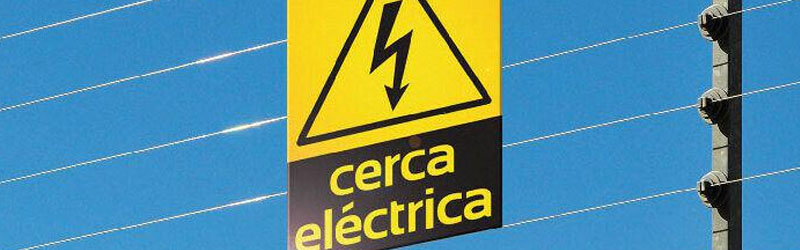 Cerco eléctrico perimetral. Vista Atrás