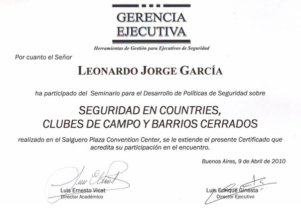 Seminario para el desarrollo de políticas de seguridad