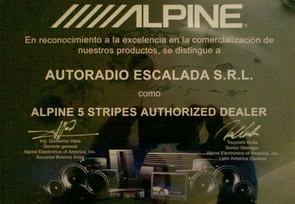 Representante oficial Alpine